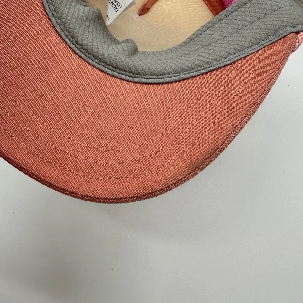 Patagonia Pink Fitz Roy Mountain & Sky Logo Trucker Mesh Hat Snapback youth